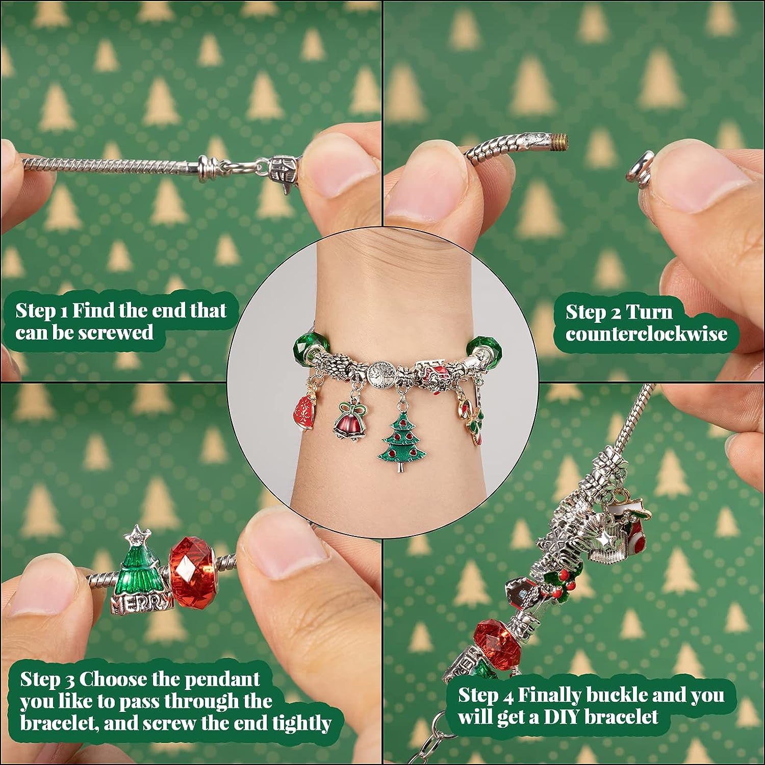 Advent Calendar 2023 Christmas DIY Charms Bracelet Countdown