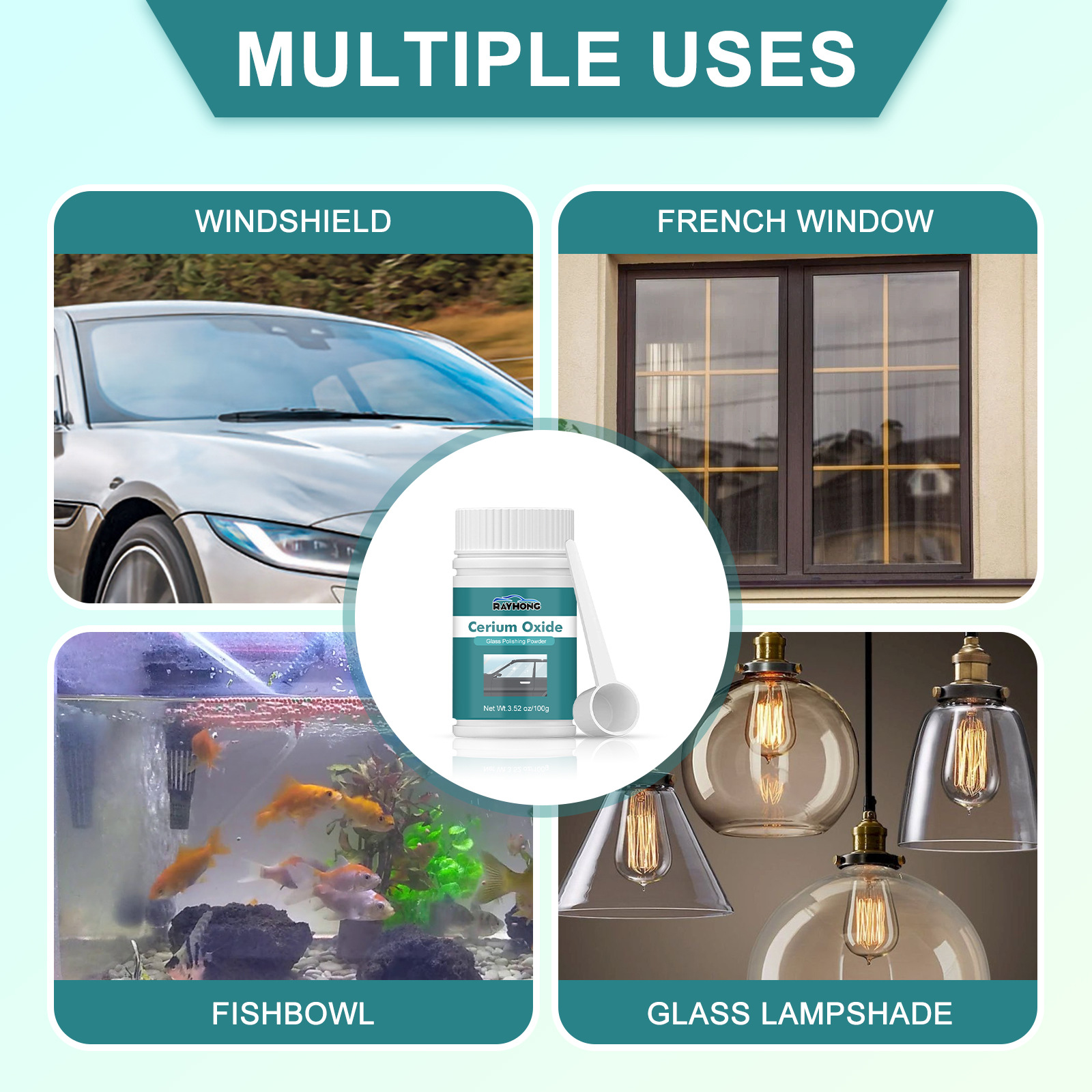 Automobile Glass Deep Cleaning And Polishing Paste, Glass Scratch Repair,  Cleaning, Decontamination, And Polishing Paste