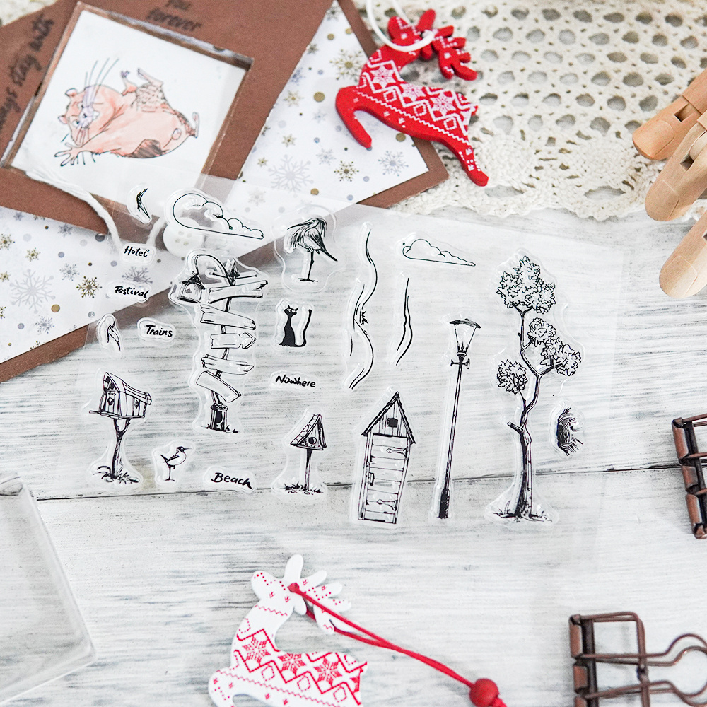 Winter Mailbox Silicone Clear Stamps For Diy Embossed Paper - Temu