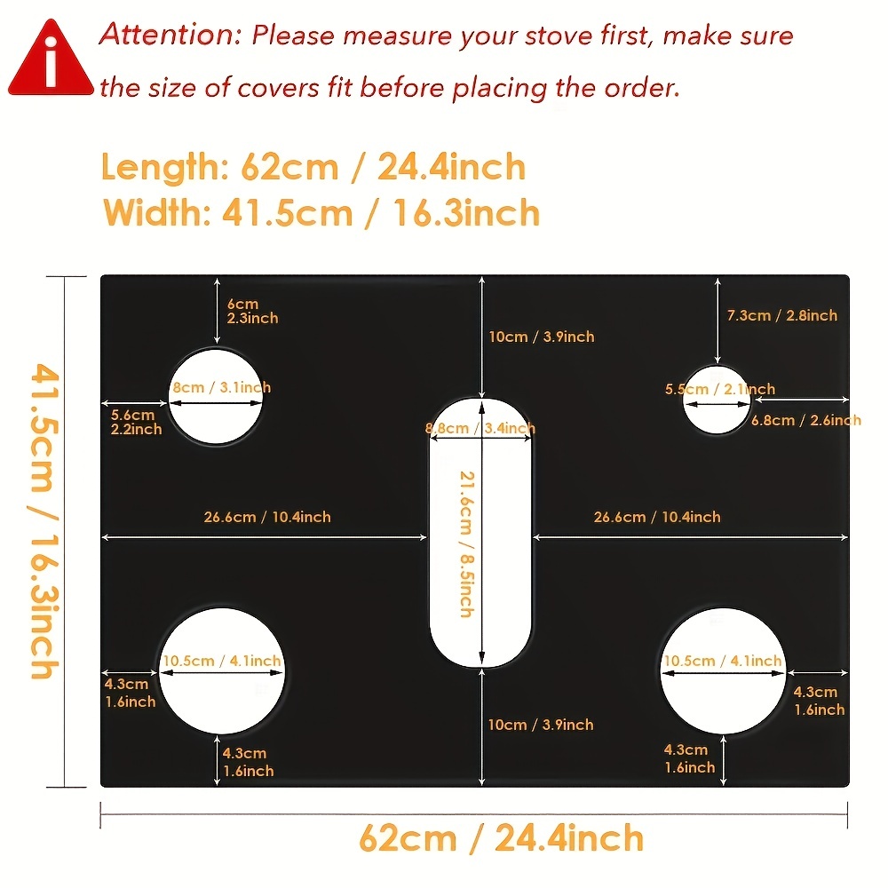 Stove Protector Cover Gap Liner Gas Stove Protectors Gaziniere for