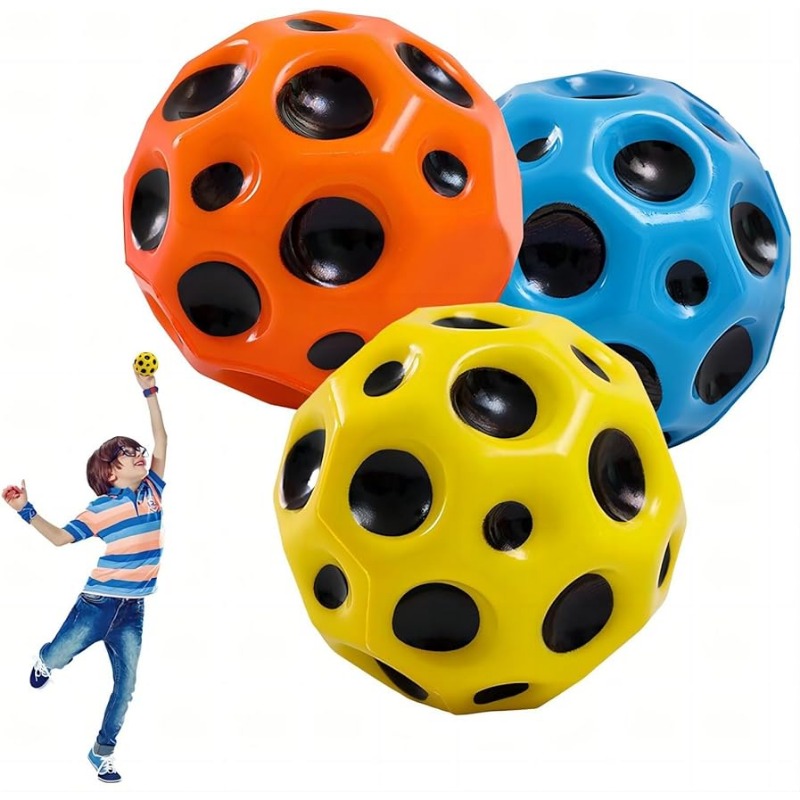 Balle rebondissante extrême haute balle de l'espace balle rebondissante  enfants sports en plein air lancer attraper des balles de lune [xh]