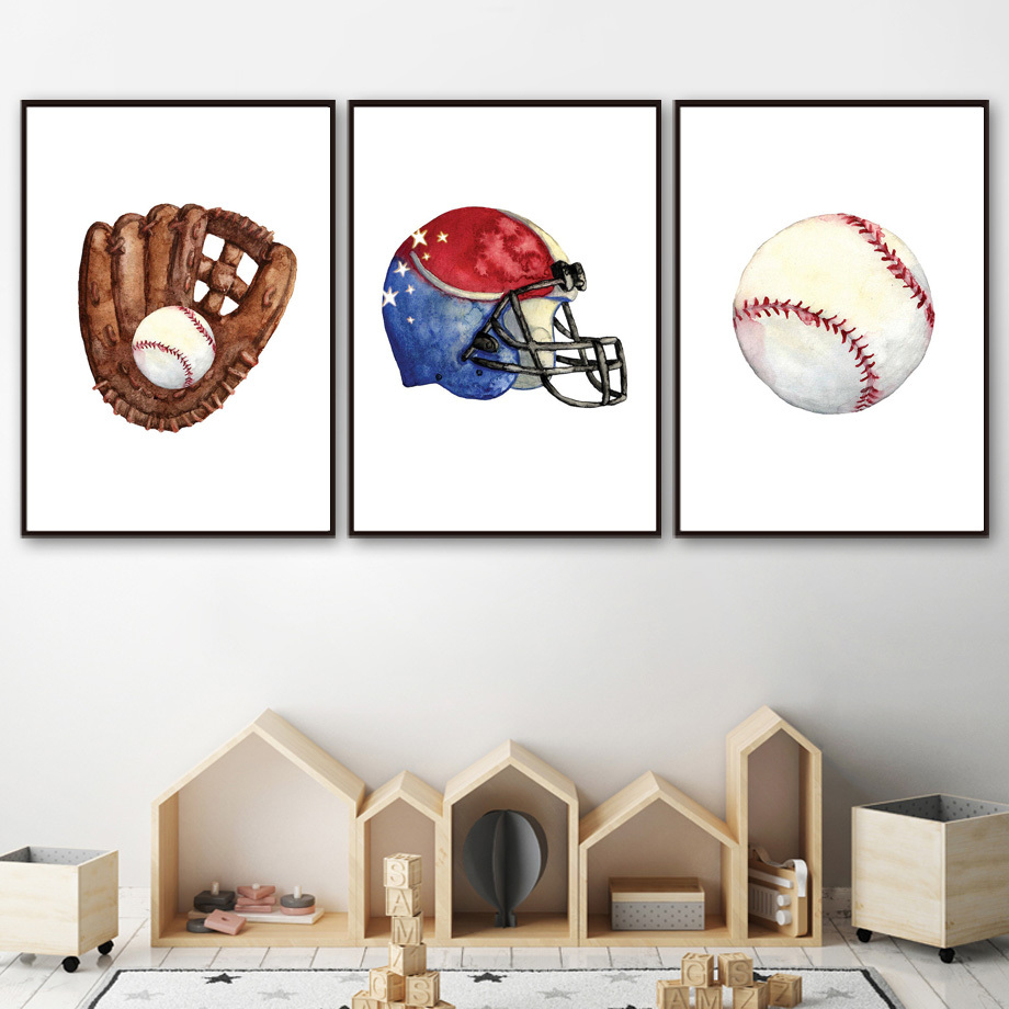 Vintage Baseball Poster - Perfect For Boys Bedroom And Home Decor - Printed  Canvas Painting - Wall Art - No Framed - Living Room, Office, Dining Room -  Temu