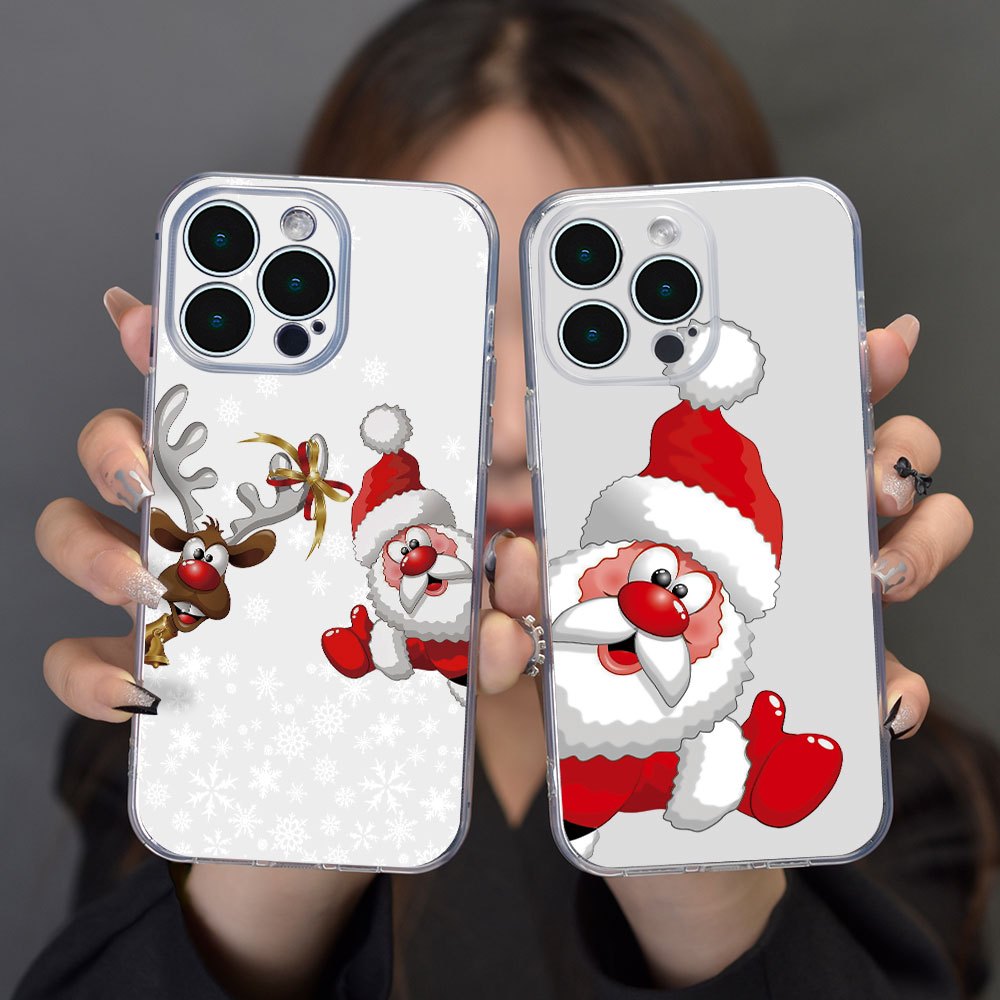

Christmas Santa Claus Graphic Silicone Phone Case For Iphone 15/14/13/12/11 Pro Max/xs Max/ X/xr/8/7/6/6s Mini/plus/2022 Se, Gift For Birthday, Girlfriend, Boyfriend, Friend Or Yourself