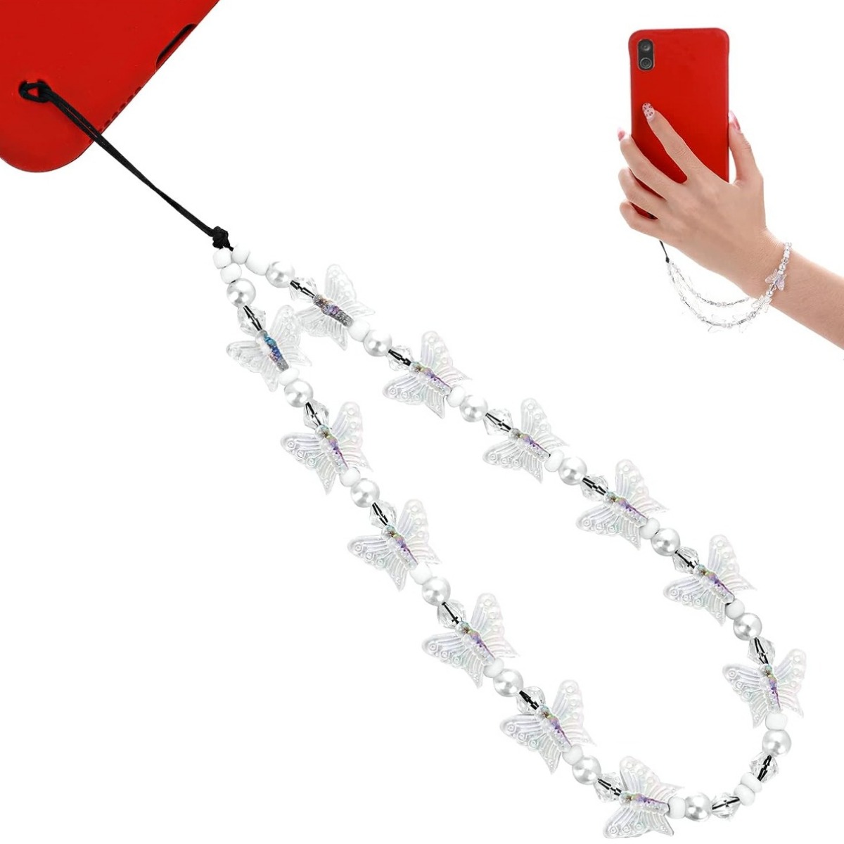 50pcs Wrist Lanyard for Phone ID Badge Holder Strap