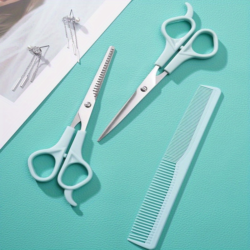 Professional Hair Cutting Scissors With Comb And Case - Temu