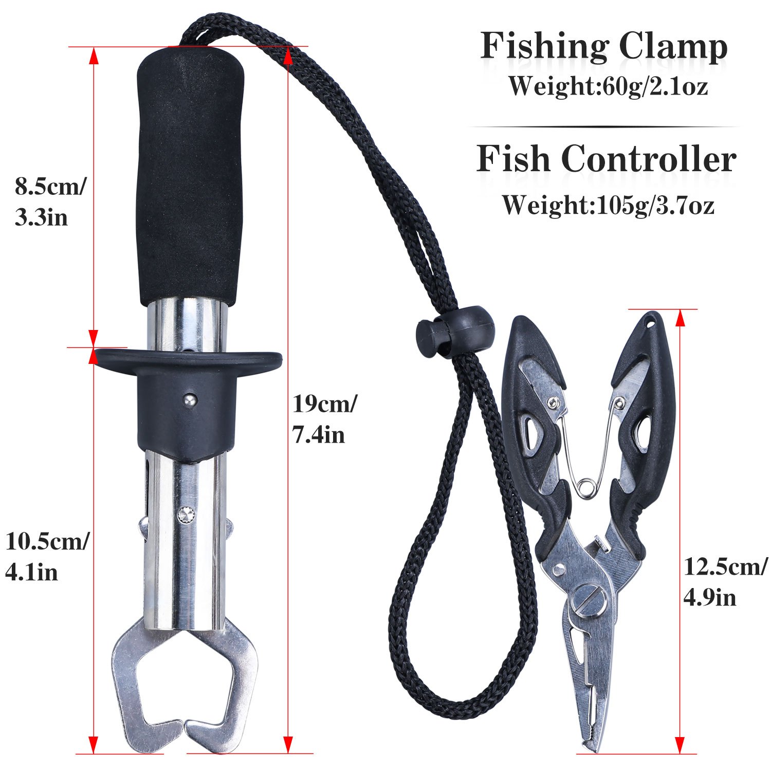 Stainless Steel Fish Control Pliers Fish Lip Gripper Fish - Temu