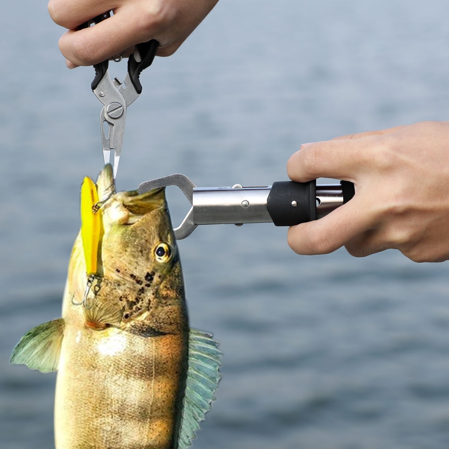 4pcs/set Fishing Pliers And Fish Lip Gripper, Muti-Function Tools Fishing  Tackle