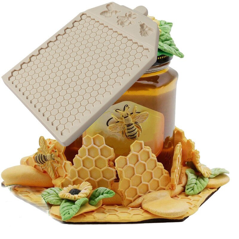 Honeycomb Lace Fondant Mold Silicone Honey Bee Honeycomb - Temu