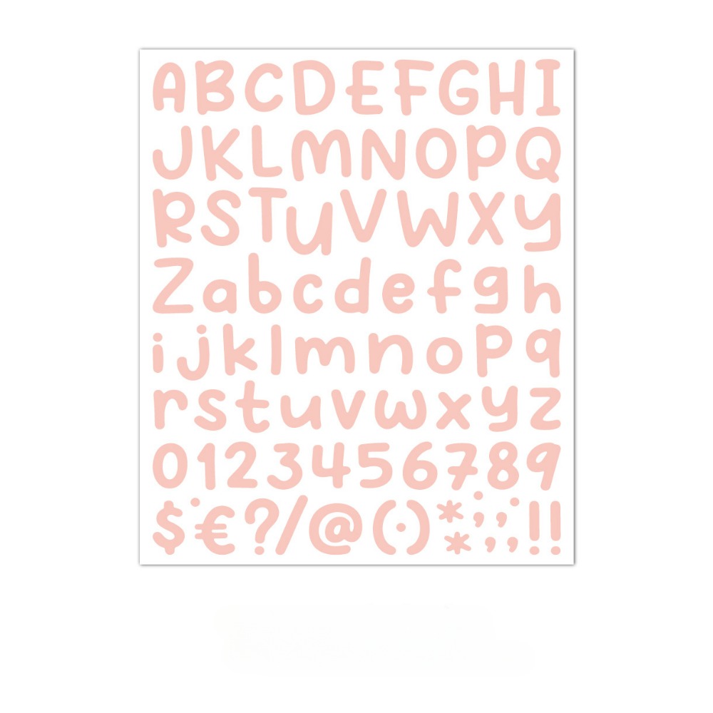  10 Sheet Colorful Letter Stickers, Vinyl Letter