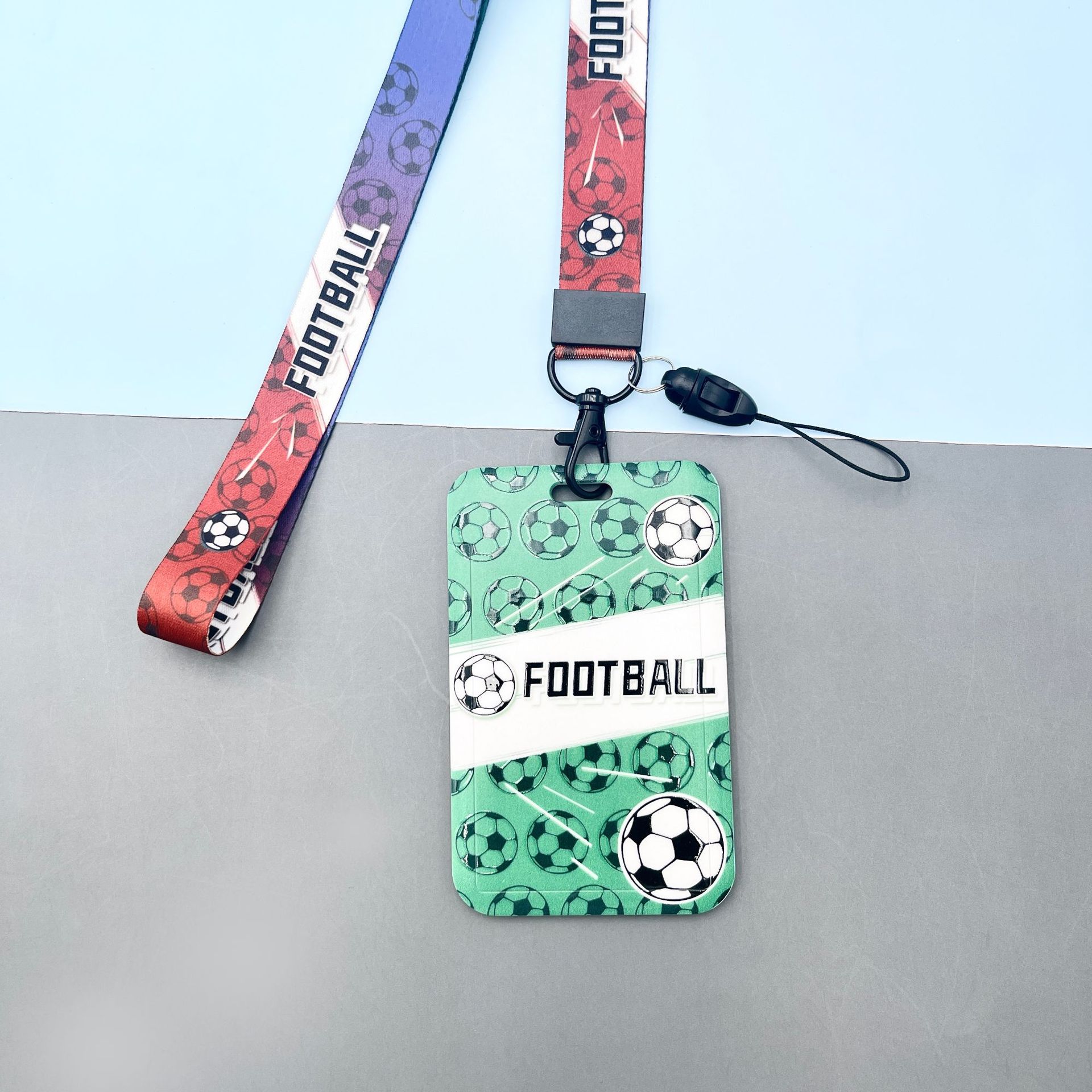 1 porte cartes de football cool aléatoire avec lanière de - Temu