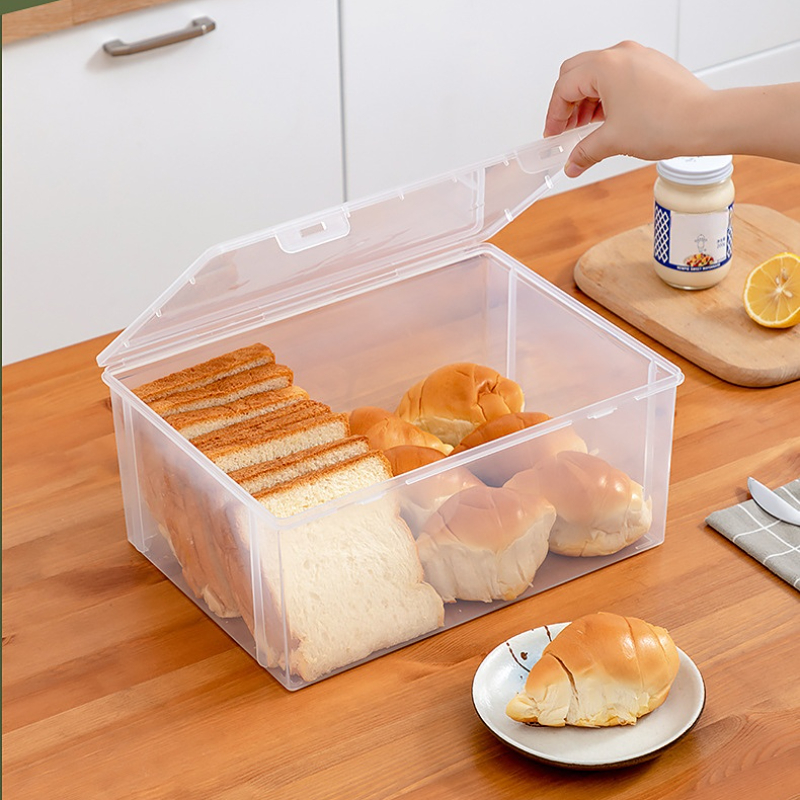 Plastic Storage Box Bread Boxes Food Storage Containers Bread