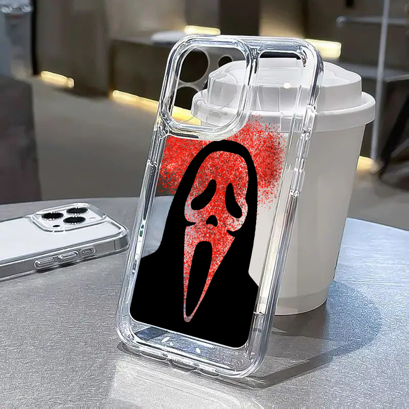 Halloween Skull Graphic Luxury Shockproof Phone Case For Iphone 15