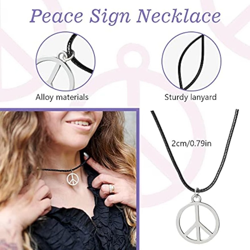 Hippie Costume Set Include Sunglasses, Headband, Peace Sign Necklace and  Earring (Turquoise Style), Turquoise Style, One Size price in UAE,   UAE