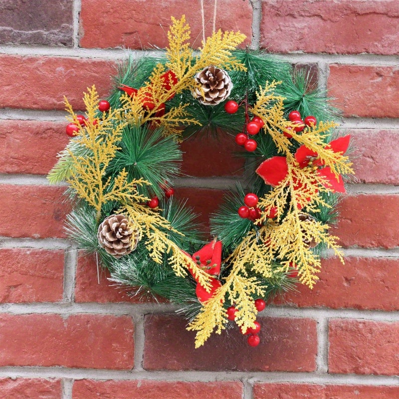 Christmas Greenery Pine Garland Picks Floral with Pinecone Fake Christmas  Needles Branches Christmas Picks for Home Garden Decoration 20 Pcs 11