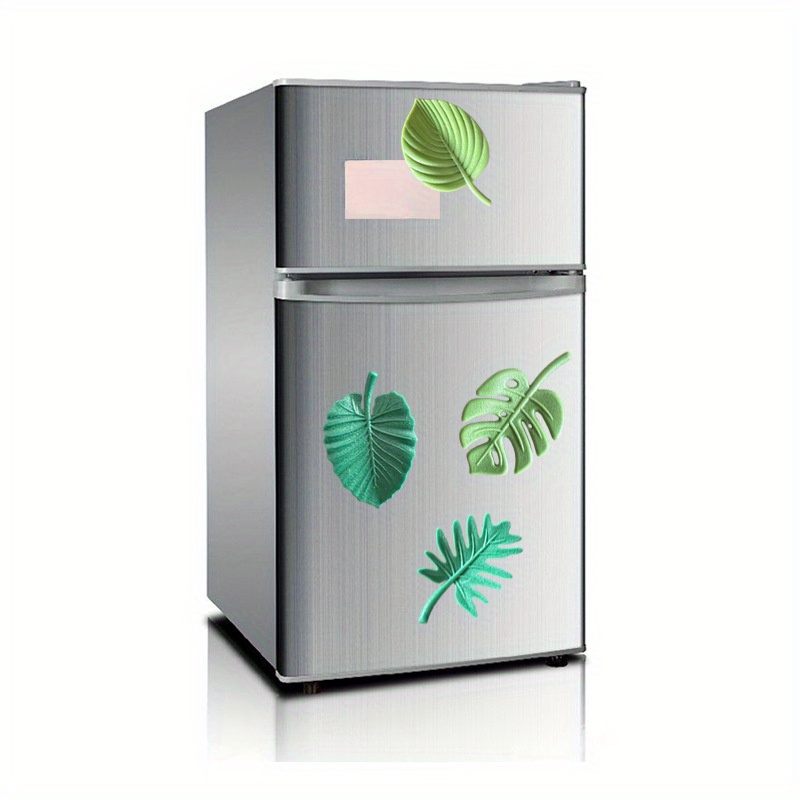 4個 冷蔵庫マグネット トロピカルリーフ冷蔵庫マグネット 葉っぱの形の