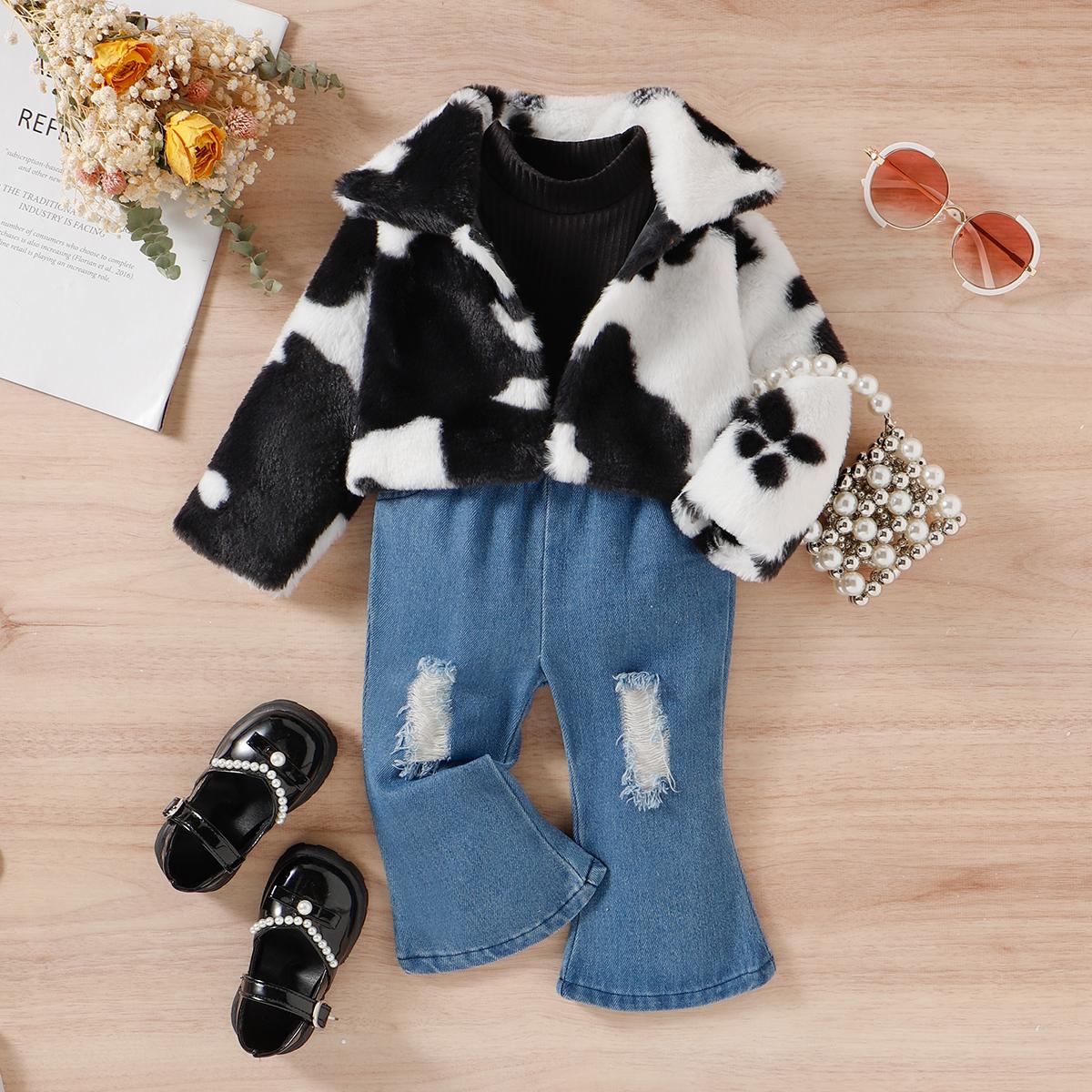 Baby girl faux outlet fur cardigan