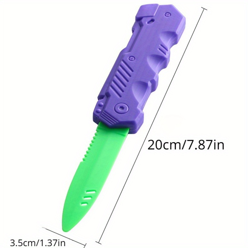 Carrot Telescopic Knife Decompression Hand Play Plastic Toy - Temu