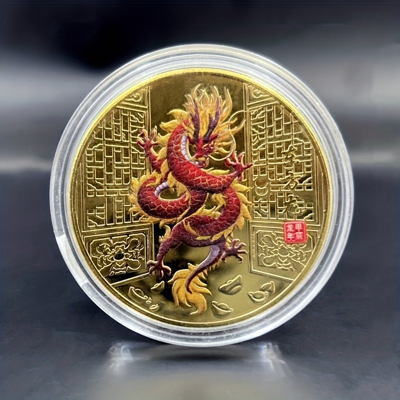 12 Styles De Médailles De Pièces De Monnaie De Dinosaure Peintes Insignes À  Collectionner - Art, Artisanat Et Couture - Temu