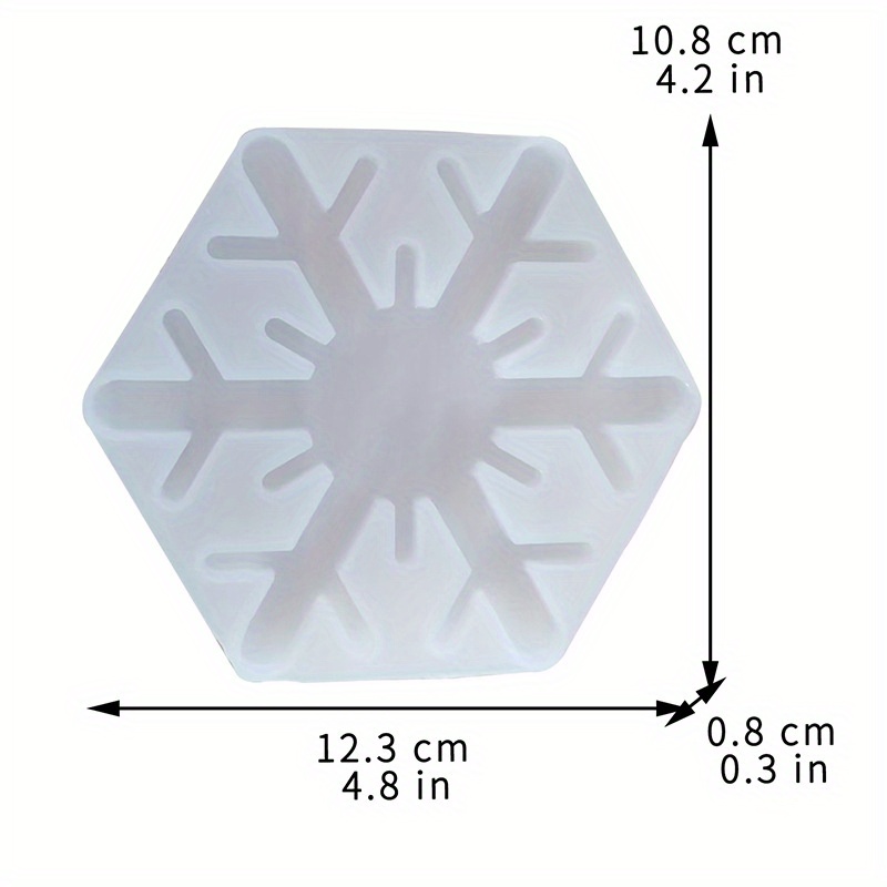 Christmas Snowflake Silicone Mold Can Be Used For Cake, Bread, Jelly,  Chocolate, Ice Cubes, Pudding, Handmade Soap, Clay Drop Gum Sugar Flipping  Mold - Temu