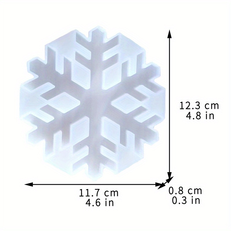 Christmas Snowflake Silicone Mold Can Be Used For Cake, Bread, Jelly,  Chocolate, Ice Cubes, Pudding, Handmade Soap, Clay Drop Gum Sugar Flipping  Mold - Temu