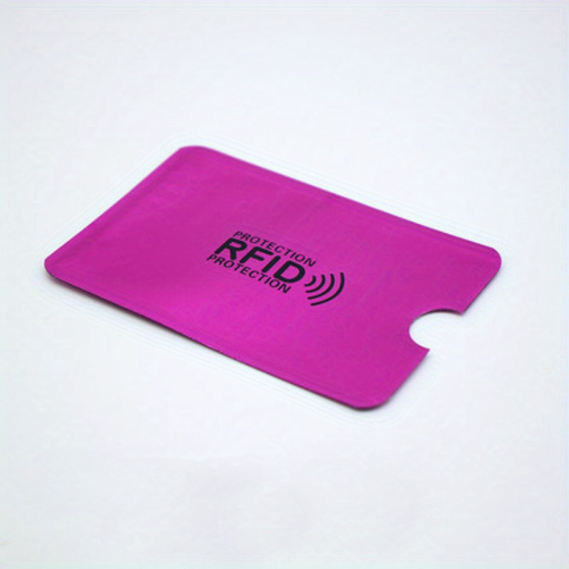 Slim Anti Rfid Wallet Blocking Card Reader Bank Card Holder - Temu Canada