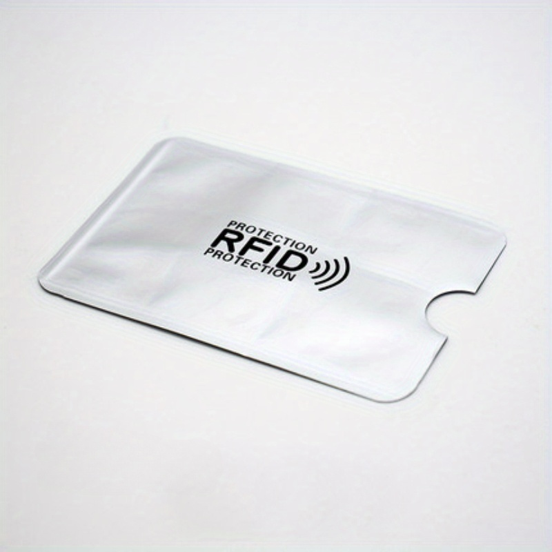 5PCS Slim Anti Rfid Wallet Blocking Card Reader Bank Card Holder Anti Theft  Credit Card Protector New Rfid Card