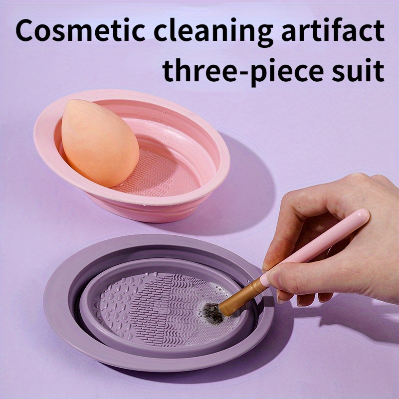 Makeup Brush Cleaner Silicone Beauty Egg Cleaning Tool Set Beauty