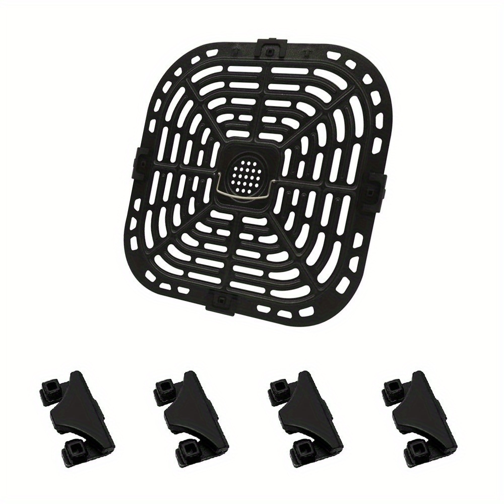 6/7/8 Inch Double Layer Tray Baking Air Fryer Rack Kitchen Grill Holder Air  Fryer Accessories Baking Tray Round Barbecue Rack