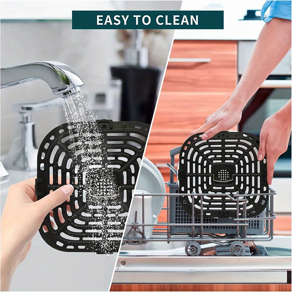 8 Inches Air Fryer Accessories Pizza Tray Grill Toast Rack Steam Rack  Insulation Pad 3.2qt-5.8qt