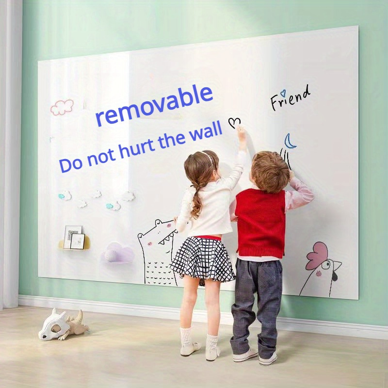 SweeHome White Board Paper,Self-Adhesive Dry Erase Board Sheet Sticker Removable Wall Decals for Kids, Office, School & Home