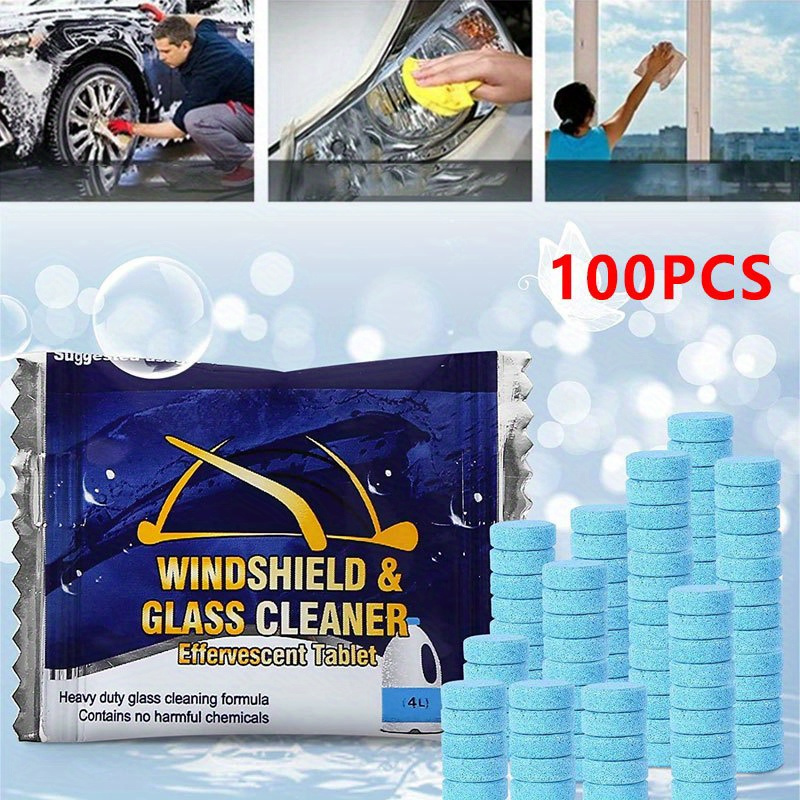 Windshield Washer Fluid, Concentrated Windscreen Washer Tablets Solid Wiper  Glass Solid Washer Fluid