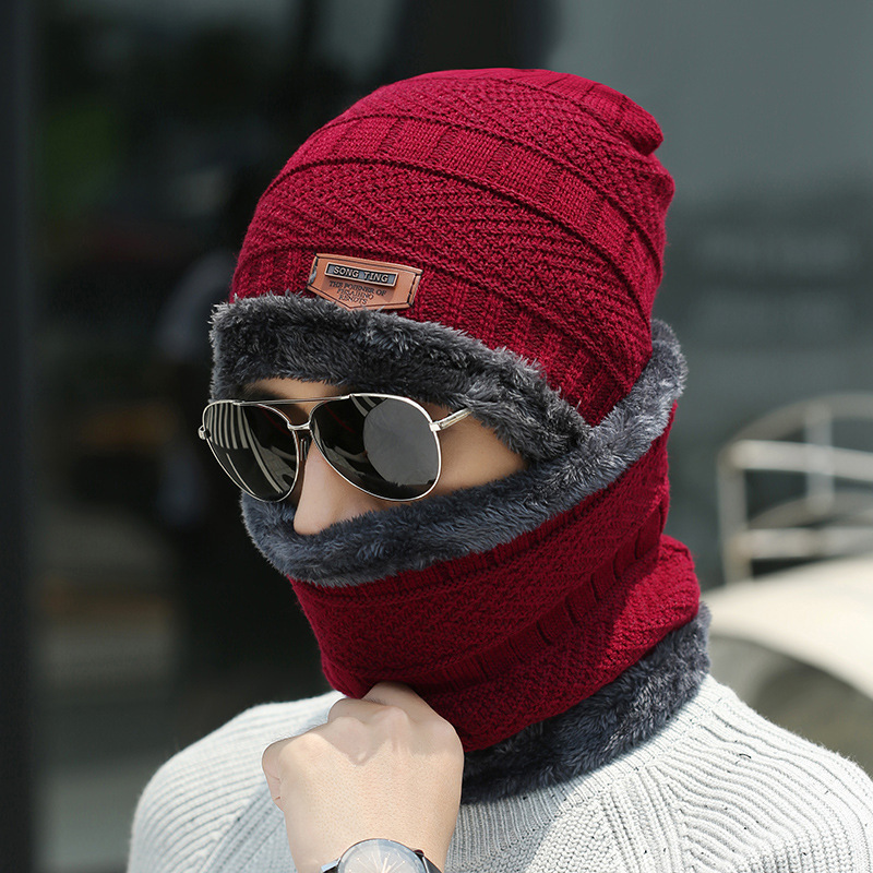 Winter Woolen Cap, Neck Warmer Scarf for Men and Women