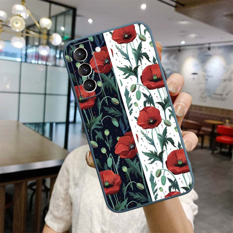 Cute Flower Cool Bear Shockproof Case For Samsung S23 Ultra S22 S21 S20 S10  Note