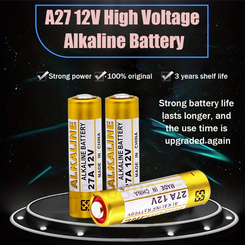 Pile Alcaline : LR27A 27A A27 MN27 GP27A 12V 12 volt
