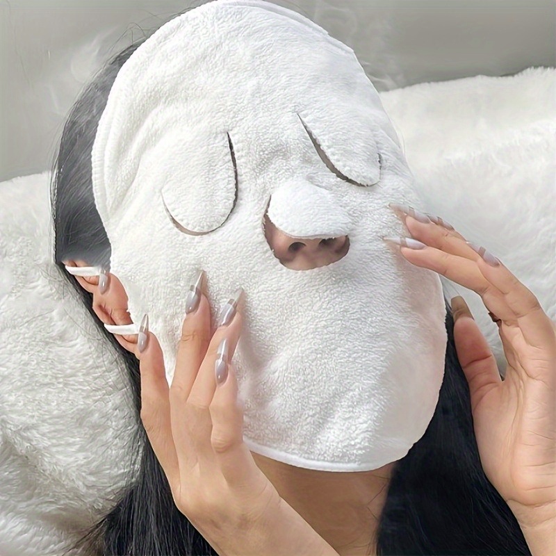 Hot Compress Face Towel Masks Reusable Facial Steamer Towel - Temu