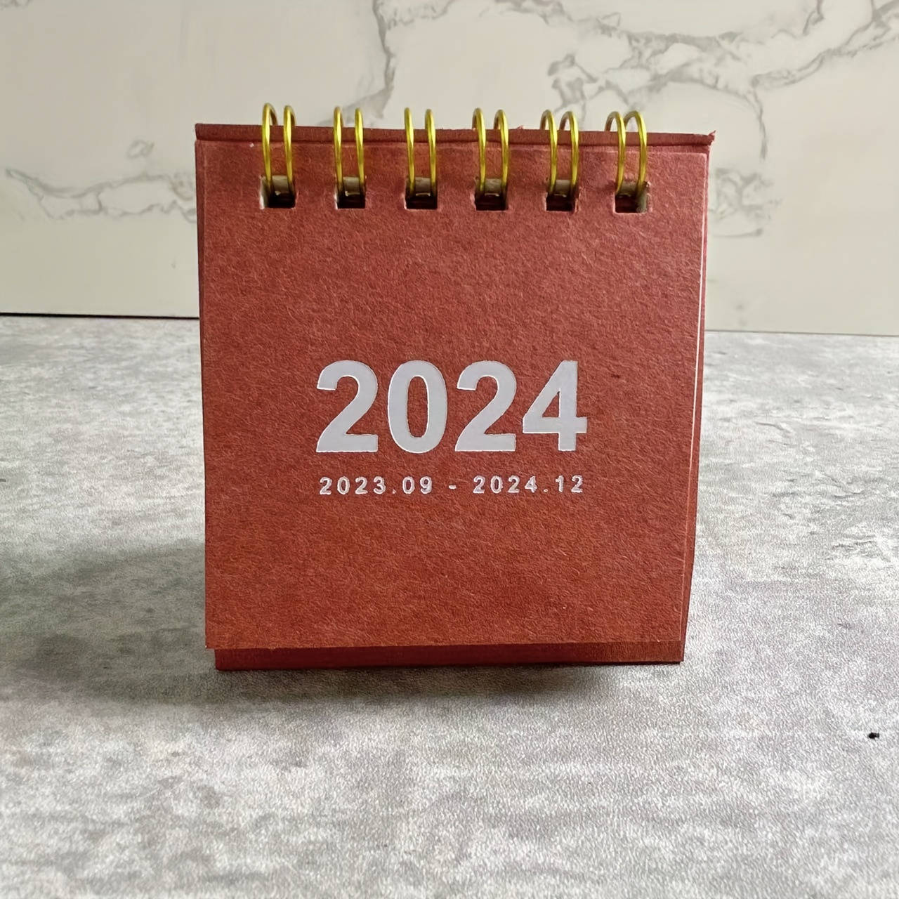 Retro Plain Desk Calendar Mini Stand for Daily Planning