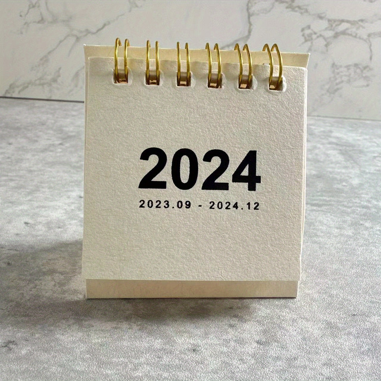 Retro Plain Desk Calendar Mini Stand for Daily Planning