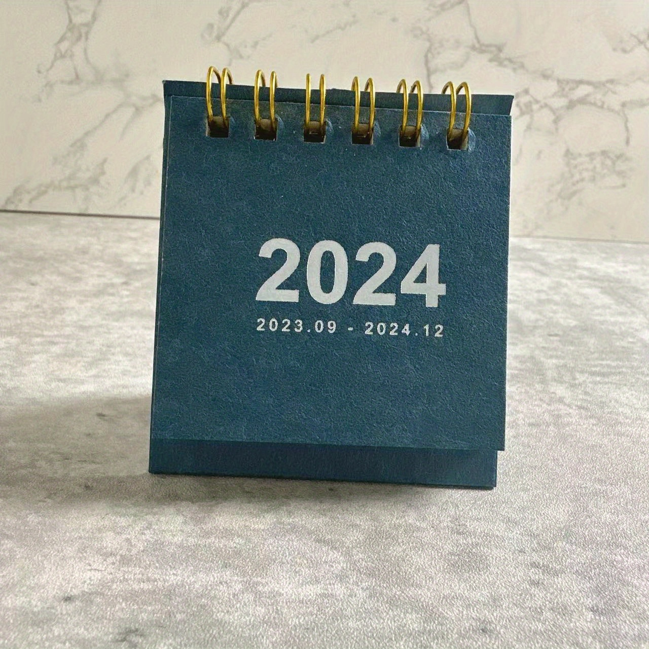 Retro Plain Desk Calendar Mini Stand for Daily Planning