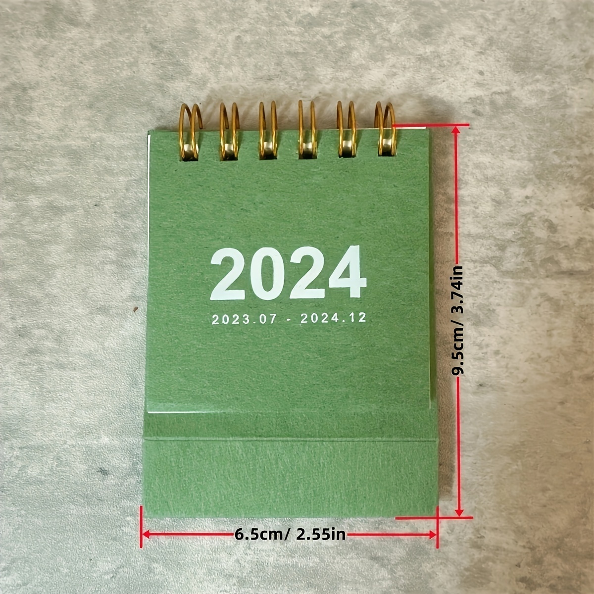 Retro Plain Desk Calendar Mini Stand for Daily Planning