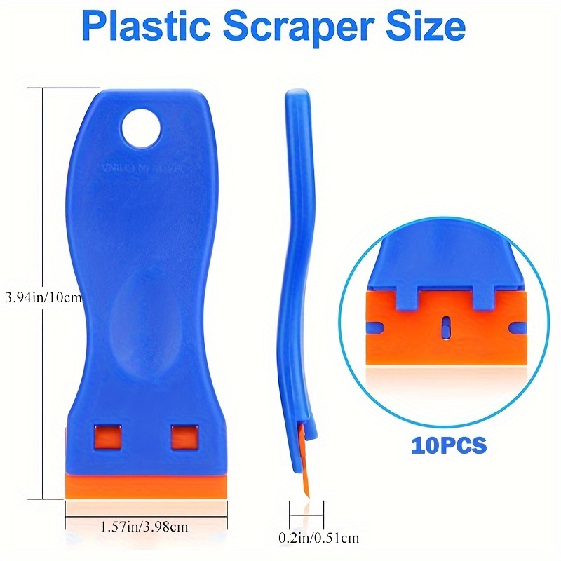 Plastic Razor Blade Scraper Knife Contoured Grip For Easily - Temu