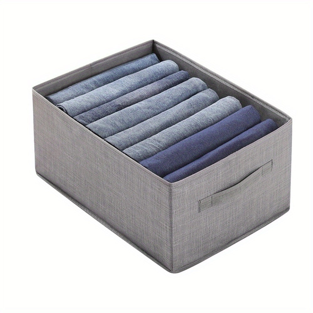 Minimalist Solid Color Storage Box Lightweight Versatile Clothes Organizer  With Handle