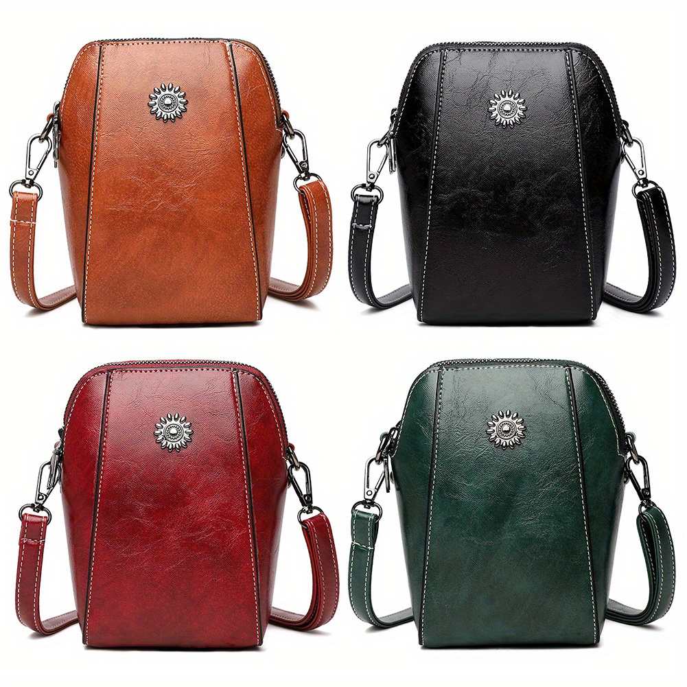 Fashion Small Phone Bag, Women's Trendy Faux Leather Flap Crossbody Bag  With Adjustable Strap - Temu