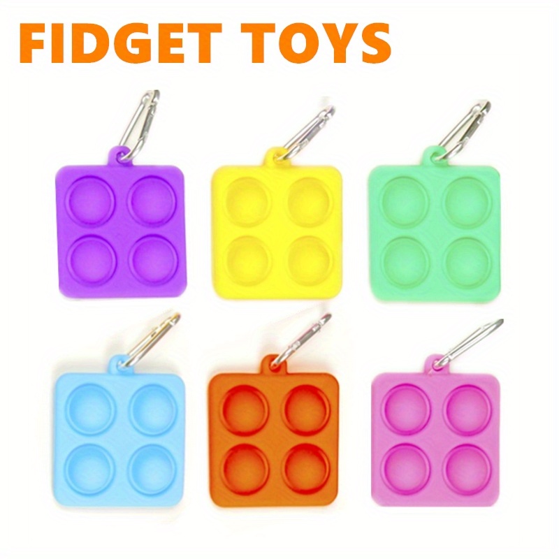 50 Pcs Fidget Toy Pack, Poppers Fidget Toy Set Box, Figitsss Pack Bubble Popping Sensory Toys, Pop Bulk Fidgets Kit Packages - Stress Relief Balls