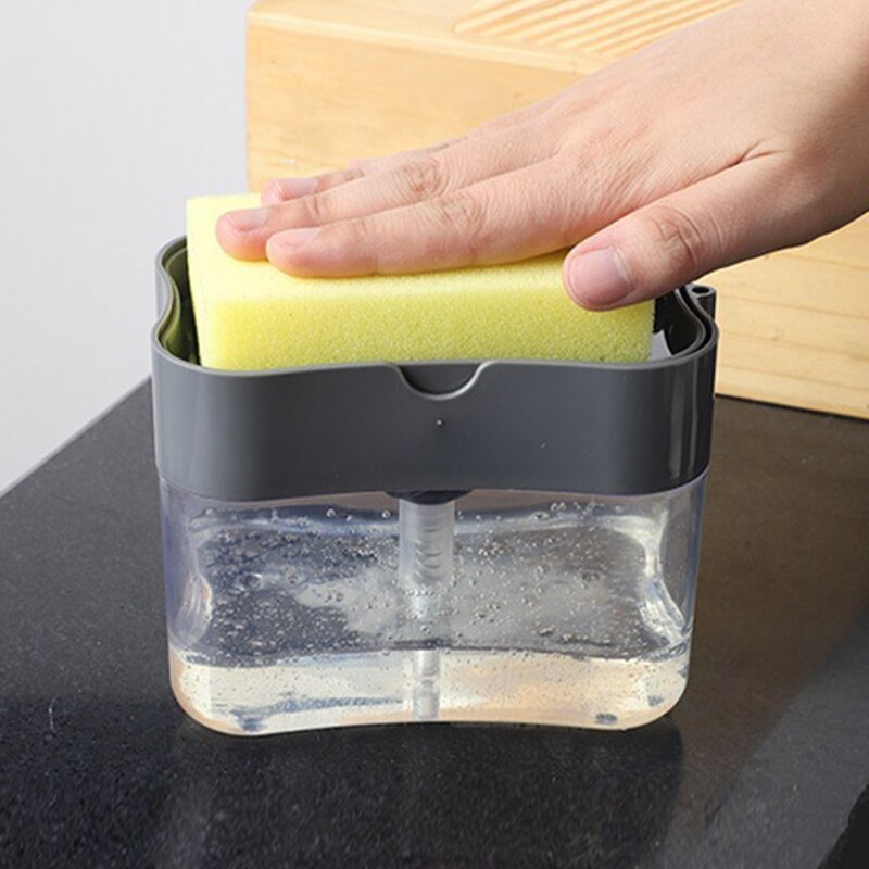 1pc Kitchen Dishwashing Liquid Dispenser Bottle, With Automatic Pressing  Technology, Manual Liquid Soap Dispenser, Home Essential Storage Box