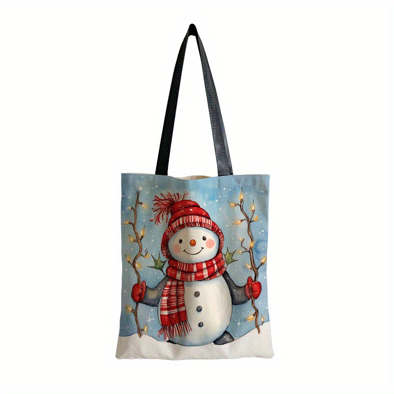 Snowman outlet tote bags