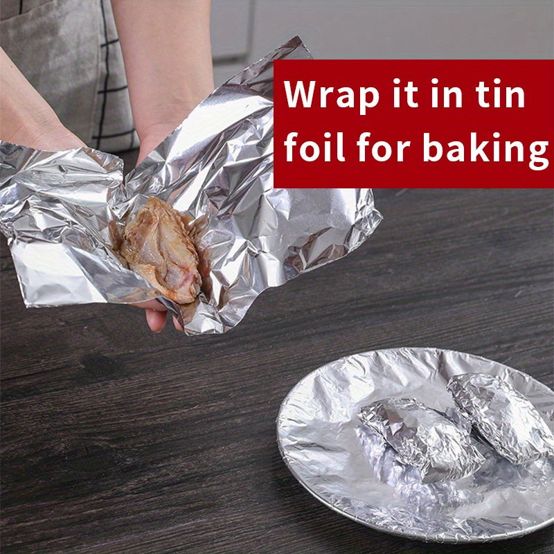 Wrap Food Aluminum Tin Foil Sheets, Baking & Bbq Tool Tin Foil
