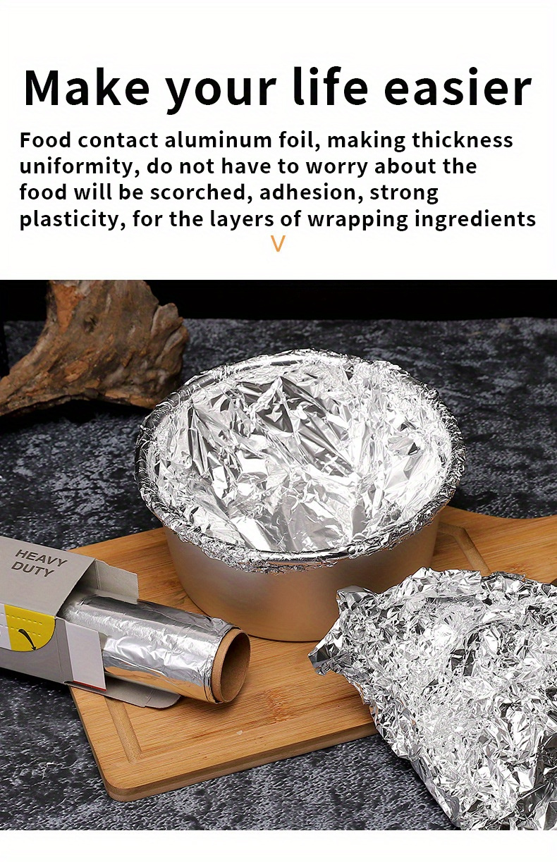 Wrap Food Aluminum Tin Foil Sheets, Baking & Bbq Tool Tin Foil