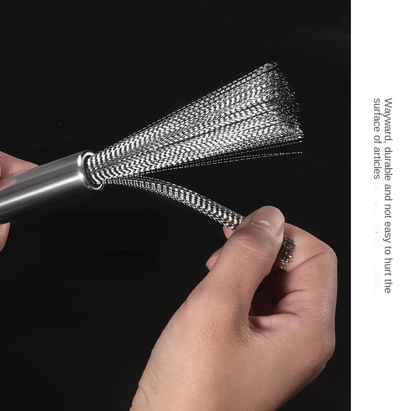 Stainless Steel Cleaning Brush Kitchen Grease Removal Brush Wash