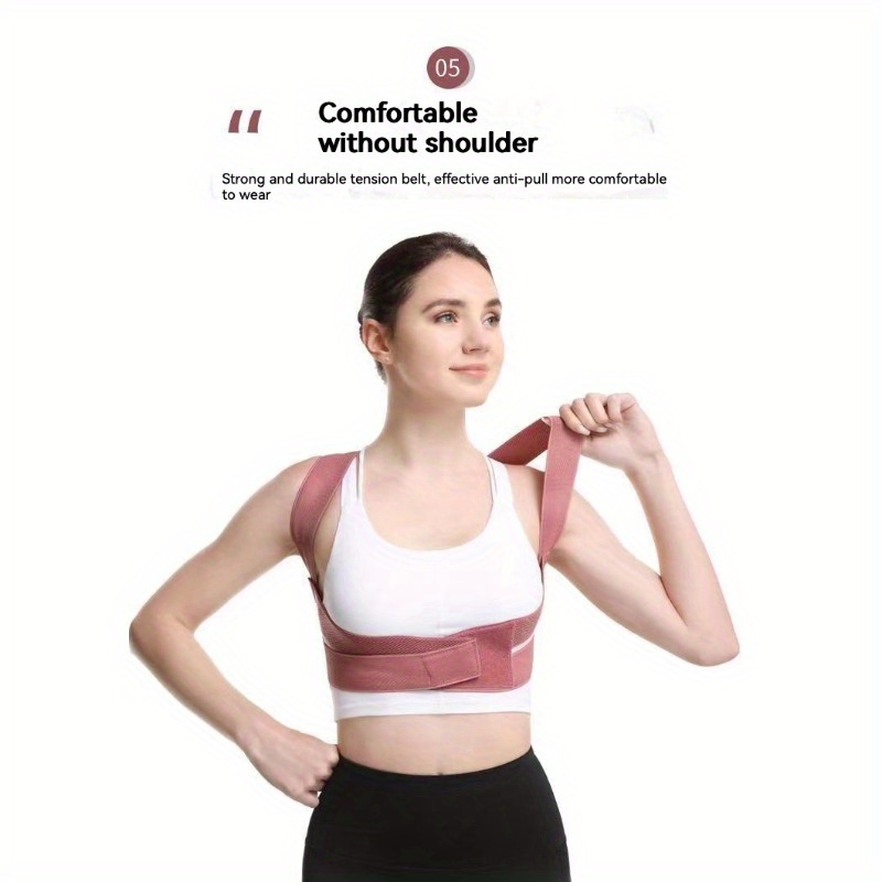 Adjustable Posture Corrector Back Brace Comfortable Posture - Temu Canada