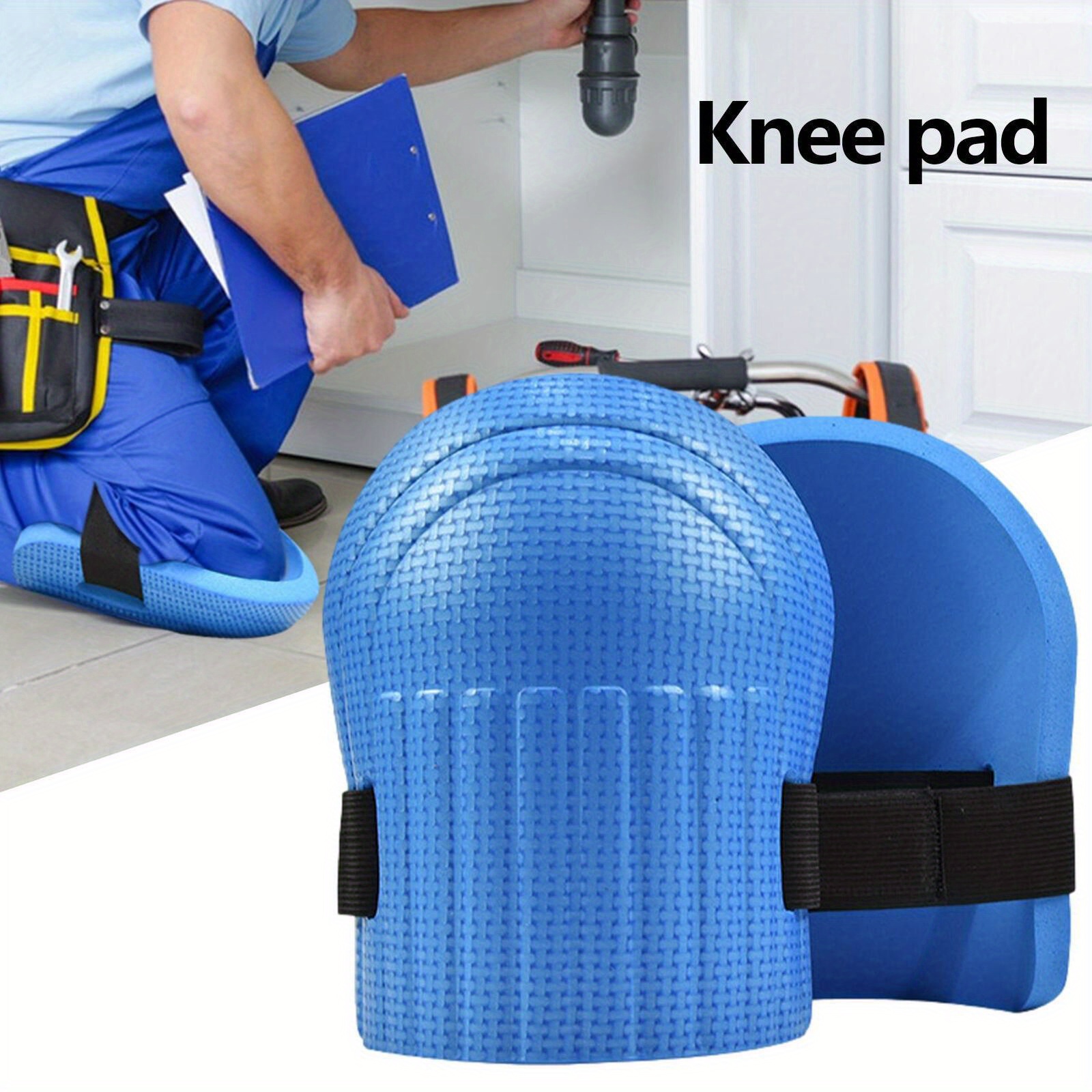 1 PC/1 Pair EVA Knee Pads for Gardening, Construction & Auto Repair - Comfortable Foam Cushioning for Outdoor Work, Garden Kneeler